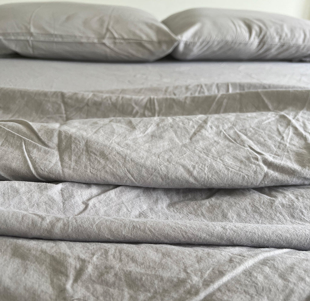 Bed Sheets Set Organic Soft Linen Bedding Queen King Twin Full