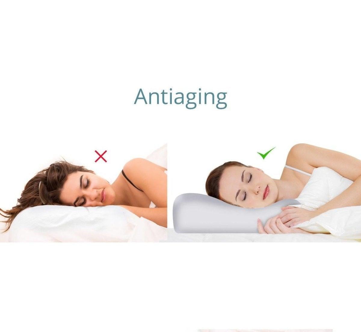 Memoir Natural Latex Pillow for Sleeping, Organic Cervical Pillow Supportive  for Neck, Breathable Ergonomic Contour Pillows for Shoulder Pain and  Fatigue Relief - Wave Massage Pillow, Standard Size : : Home 